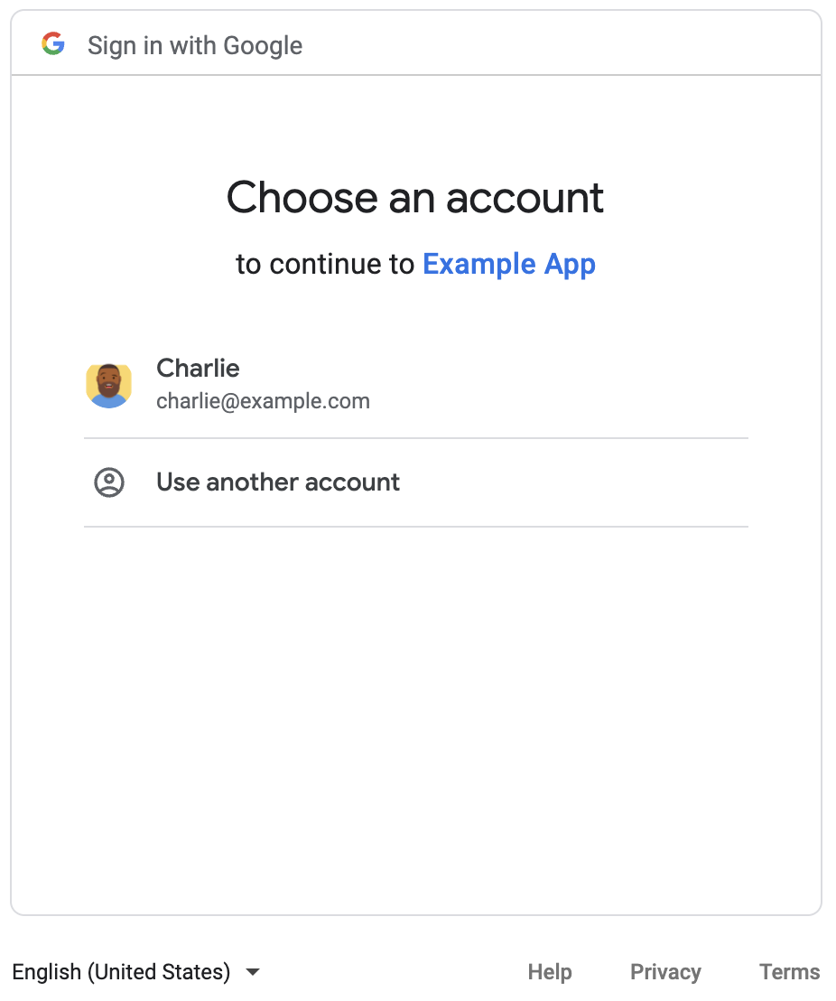 Fazer login para autorizar um app de chat.