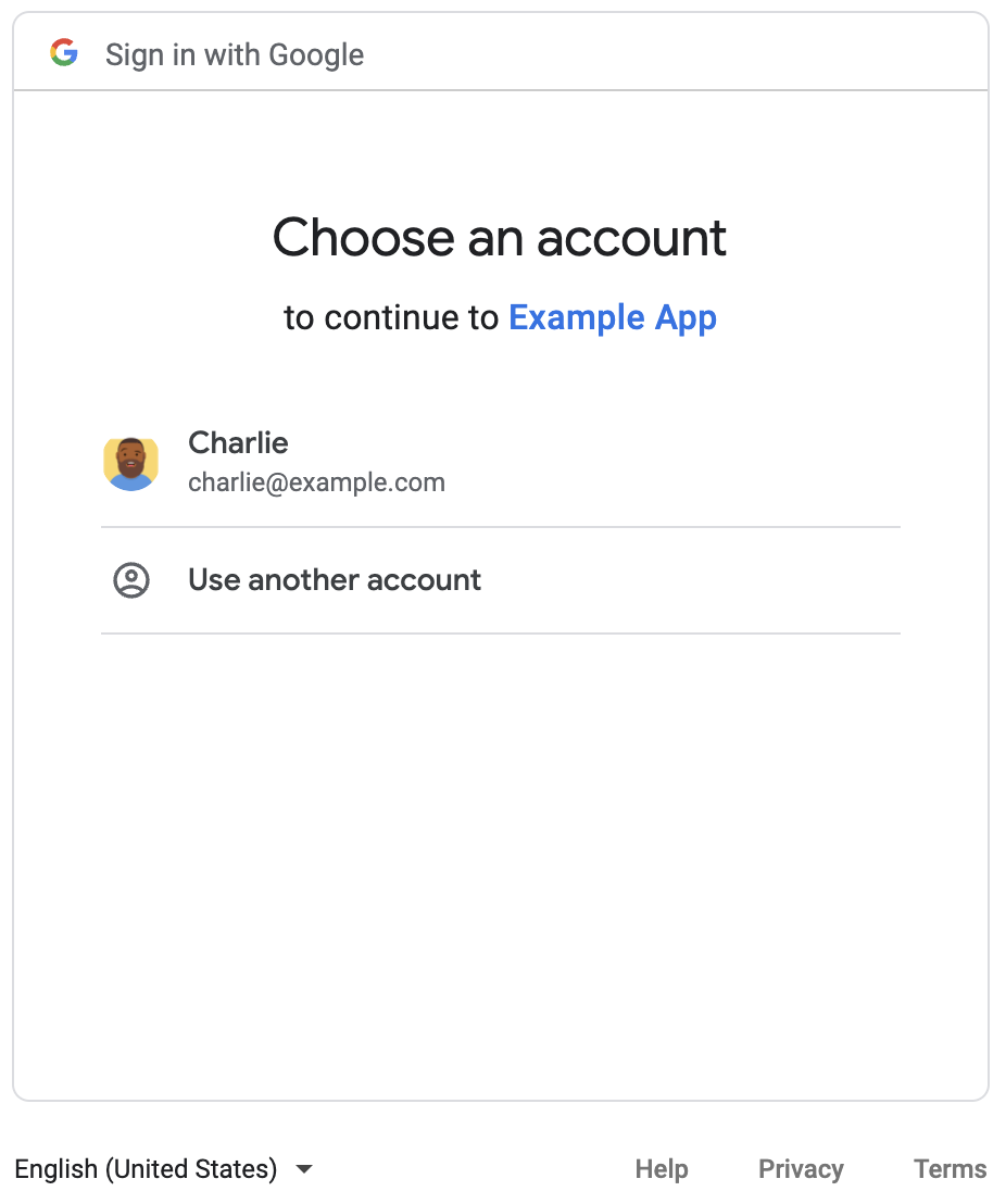Zaloguj się, aby autoryzować aplikację Google Chat.