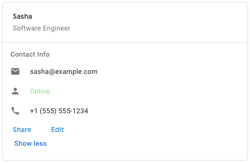 Заголовок этой карточки не отображается, поскольку отсутствует обязательное поле — заголовок.