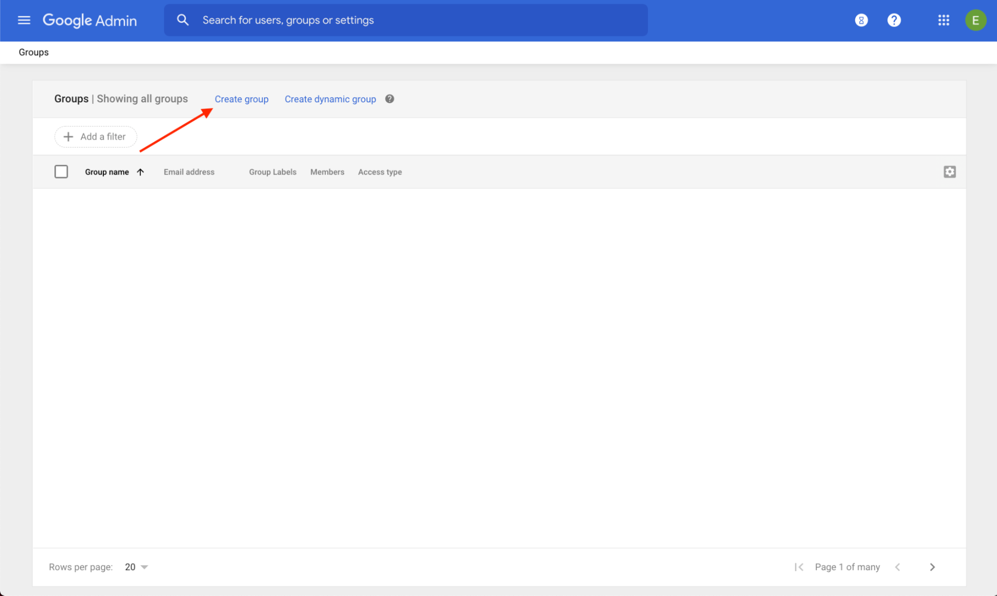 'ग्रुप बनाएं' पर क्लिक करें