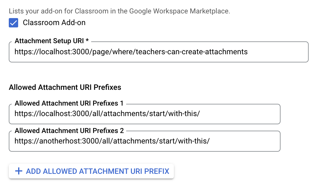 Configuración del URI del iframe