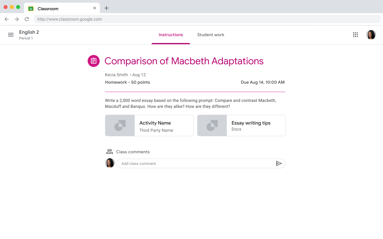 معاينة المعلّم للمهمة
