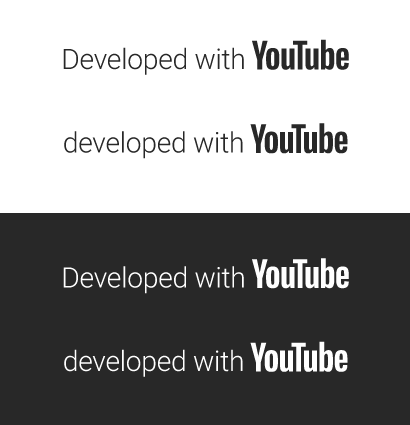 YouTube logolarıyla geliştirilmiş